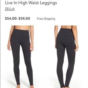 2 pairs of Zella Live in High Waisted Leggings